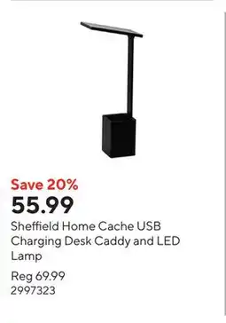 Staples Sheffield Home Cache USB Charging Desk Caddy and LED Lamp offer