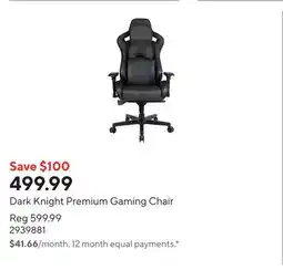 Staples Dark Knight Premium Gaming Chair offer