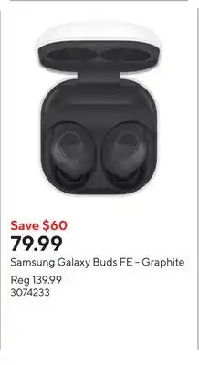 Staples Samsung Galaxy Buds FE - Graphite offer