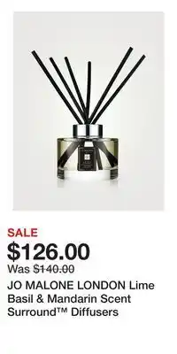 Holt Renfrew JO MALONE LONDON Lime Basil & Mandarin Scent Surround Diffusers offer