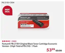 Shopper+ Pantum PB-211EV Original Black Toner Cartridge Economic Version - (High Yield of PB-210) - 1 Pack offer