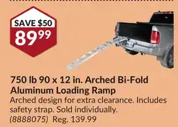 Princess Auto 90 x 12 in. Arched Bi-Fold Aluminum Loading Ramp offer