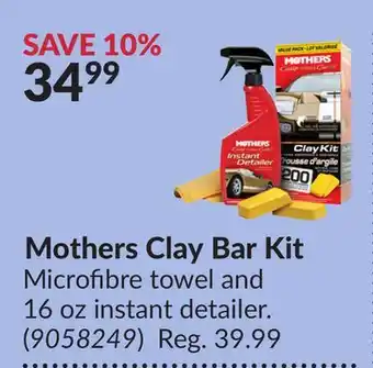 Princess Auto Mothers Clay Bar Kit offer