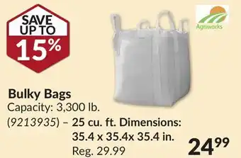 Princess Auto Bulky Bags offer