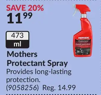 Princess Auto Mothers Protectant Spray offer