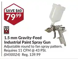 Princess Auto 1.5 mm Gravity-Feed Industrial Paint Spray Gun offer