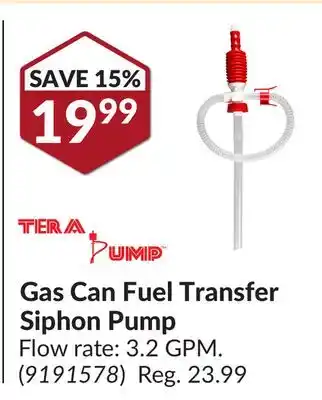 Princess Auto Gas Can Fuel Transfer Siphon Pump offer