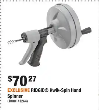 Home Depot EXCLUSIVE RIDGID Kwik-Spin Hand Spinner offer