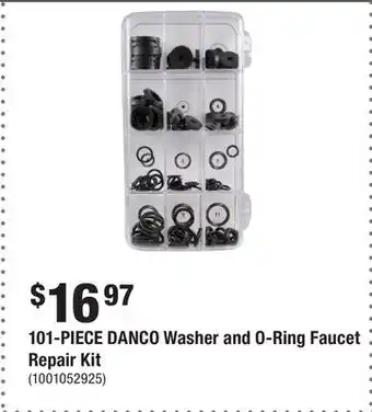 Home Depot 101-PIECE DANCO Washer and O-Ring Faucet Repair Kit offer