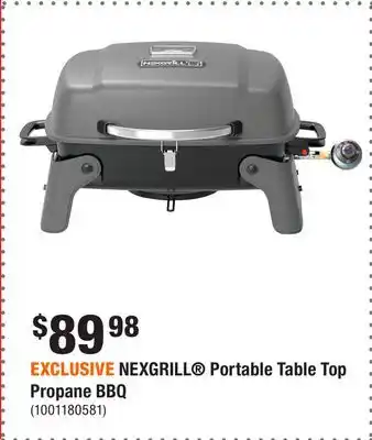 Home Depot EXCLUSIVE NEXGRILL Portable Table Top Propane BBQ offer