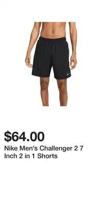 Sport Chek Nike Men's Challenger 2 7 Inch 2 in 1 Shorts offer