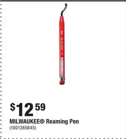 Home Depot MILWAUKEE Reaming Pen offer