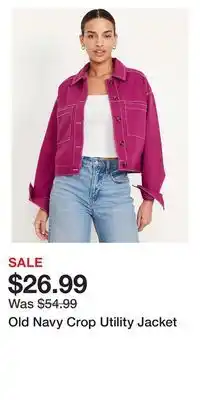 Old Navy Old Navy Crop Utility Jacket offer