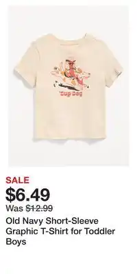 Old Navy Old Navy Short-Sleeve Graphic T-Shirt for Toddler Boys offer