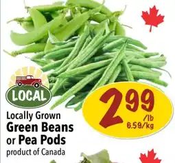 Farm Boy Locally Grown Green Beans or Pea Pods offer
