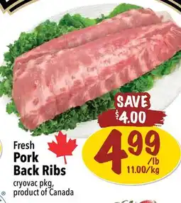Farm Boy Fresh Pork Back Ribs offer