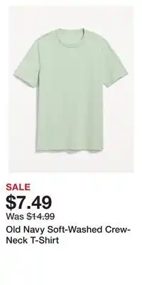 Old Navy Old Navy Soft-Washed Crew-Neck T-Shirt offer