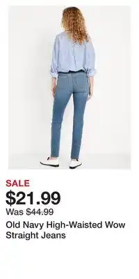 Old Navy Old Navy High-Waisted Wow Straight Jeans offer