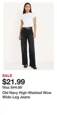 Old Navy Old Navy High-Waisted Wow Wide-Leg Jeans offer