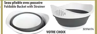 Sushi Shop Foldable Bucket with Strainer offer