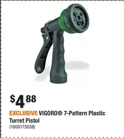 Home Depot EXCLUSIVE VIGORO 7-Pattern Plastic Turret Pistol offer