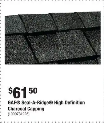 Home Depot GAF Seal-A-Ridge High Definition Charcoal Capping offer