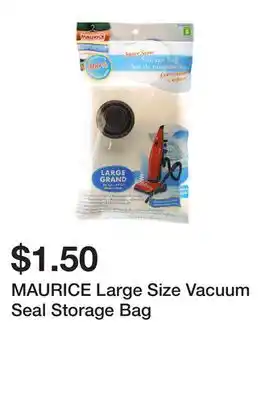 Dollarama MAURICE Large Size Vacuum Seal Storage Bag offer