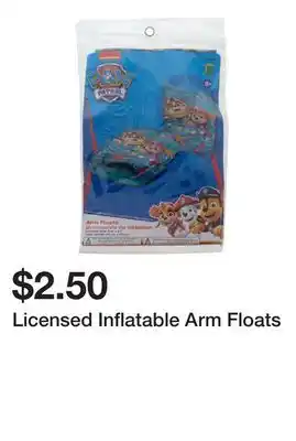 Dollarama Licensed Inflatable Arm Floats offer