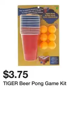 Dollarama TIGER Beer Pong Game Kit offer