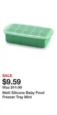 Well Melii Silicone Baby Food Freezer Tray Mint offer