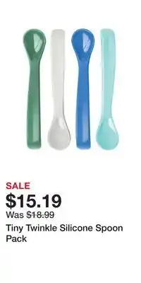 Well Tiny Twinkle Silicone Spoon Pack offer
