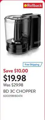 Walmart BD 3C CHOPPER offer