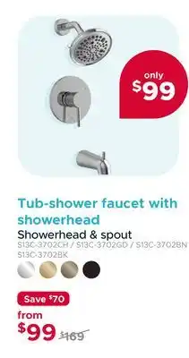 Bath Depot Tub-Shower faucet with Showerhead offer