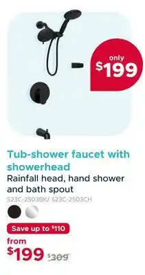 Bath Depot Tub-shower faucet with showerhead offer