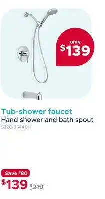 Bath Depot Tub-shower faucet offer