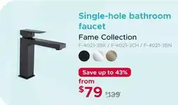 Bath Depot Single-hole bathroom faucet Fame Collection offer