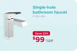 Bath Depot Single-hole bathroom faucet offer