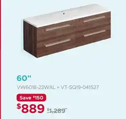 Bath Depot 60 vanity offer
