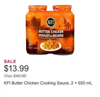 Costco KFI Butter Chicken Cooking Sauce, 2 × 650 mL offer