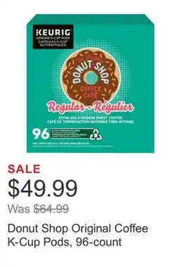 Costco Donut Shop Original Coffee K-Cup Pods, 96-count offer