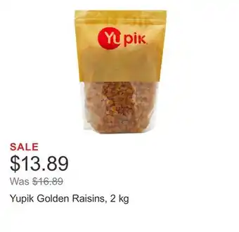 Costco Yupik Golden Raisins, 2 kg offer
