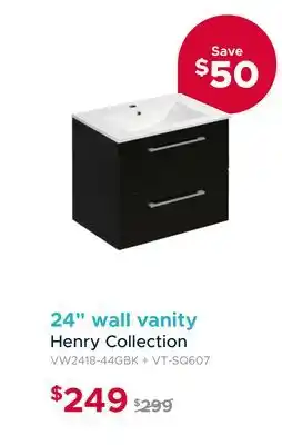 Bath Depot 24 wall vanity offer