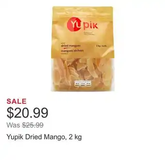Costco Yupik Dried Mango, 2 kg offer