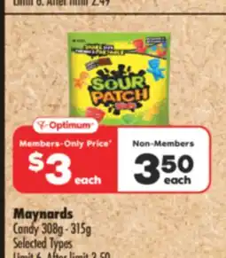 Shoppers Drug Mart Maynards Candy 308g - 315g offer