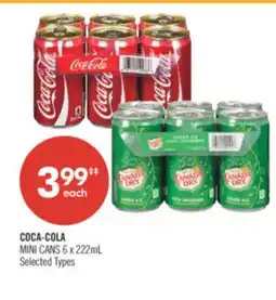 Shoppers Drug Mart COCA-COLA MINI CANS offer