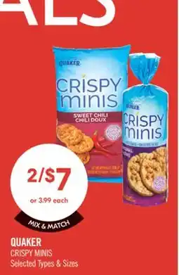 Shoppers Drug Mart QUAKER CRISPY MINIS offer