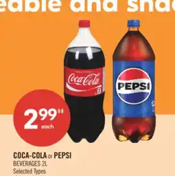 Shoppers Drug Mart COCA-COLA or PEPSI BEVERAGES offer