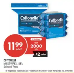 Shoppers Drug Mart COTTONELLE MOIST WIPES offer