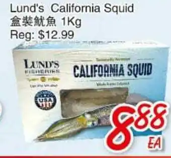 Foody Mart Lund's California Squid offer