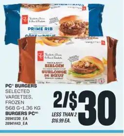 Valu-mart PC PC BURGERS BURGERS offer